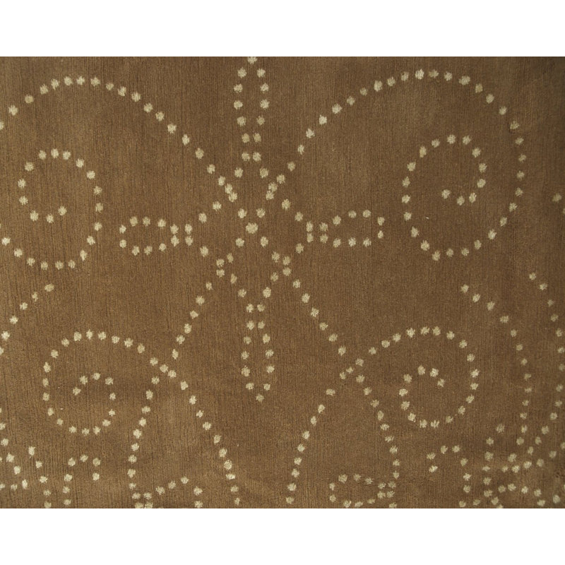 Tiara Hand Woven Silk and Wool Floral Area Rug, Rectangle 12' x 16'