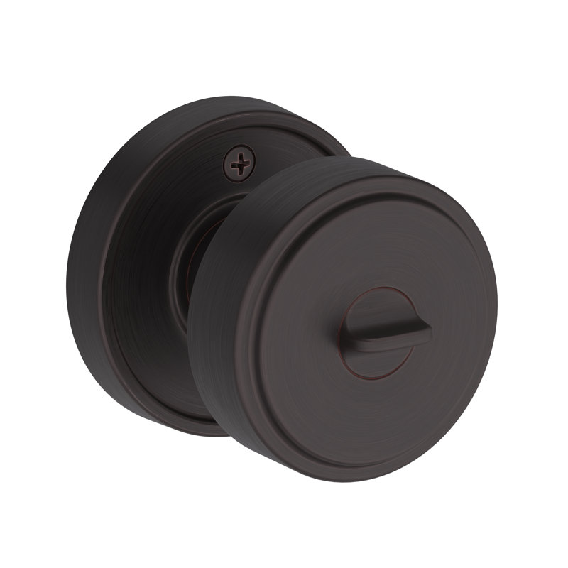 Vashon Keyed Entry Knob with Recessed Round Rose in Venetian Bronze, Venetian Bronze