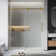 56"-60" W X 72" H Single Sliding Frameless Shower Door with Upgraded 3/8" Tempered Clear Glass