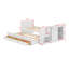 Lit plateforme simple en bois avec bureau et tablette de rangement-1761146413