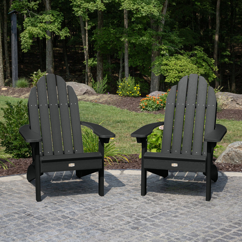 Chaise Adirondack résistante aux intempéries Hintz, Abysse