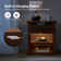 Wadeeah 26.75'' H Transitional Nightstand with Built-In Power Station and LED Light Strip