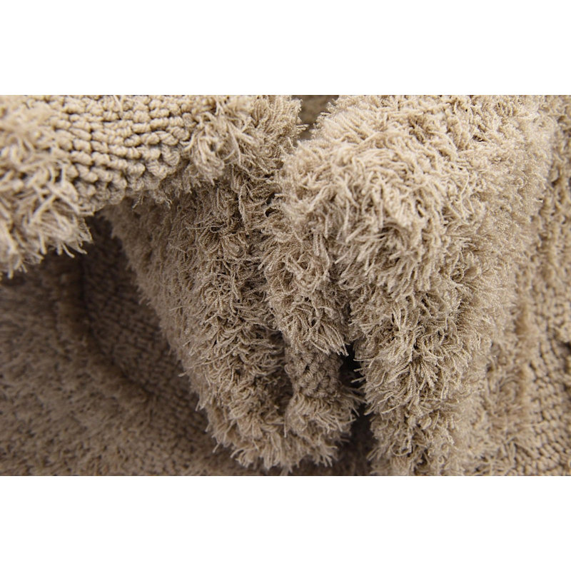 Tapis à motif géométrique sable Donshay, Rectangle 4 pi x 6 pi