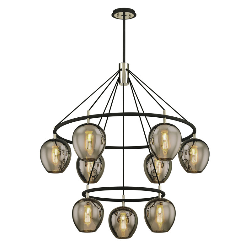 Rundy 9 - Light Wagon Wheel Chandelier