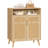 Natural Rattan Shoe Storage Cabinet, Shoe Cabinet with Adjustable Shelves