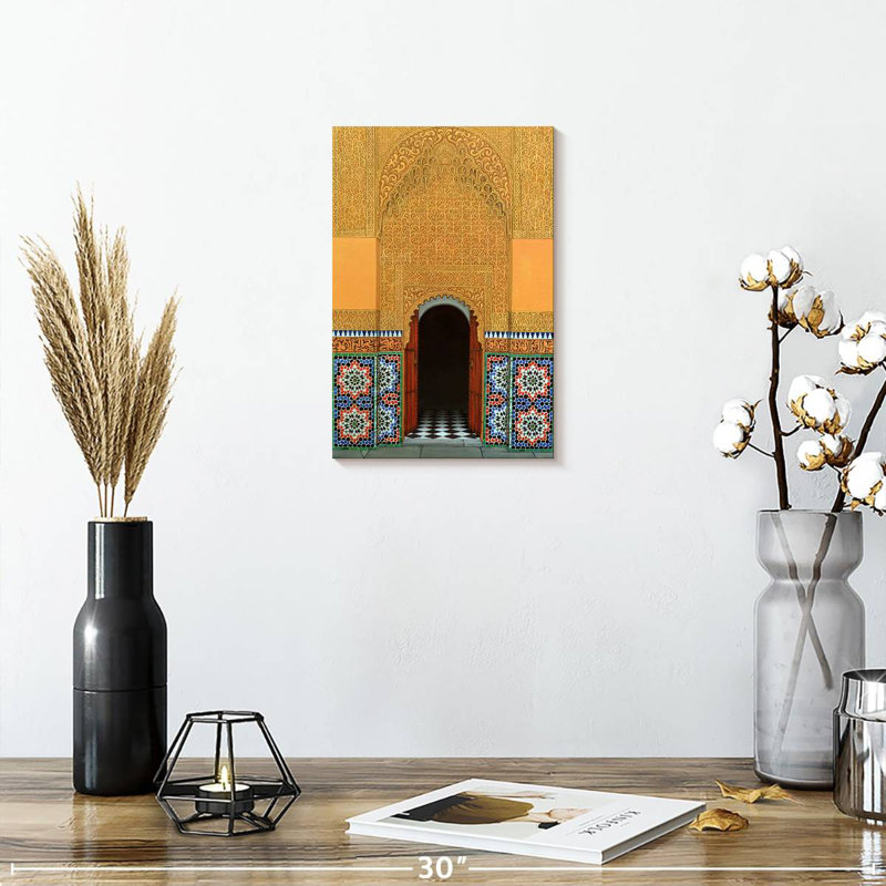 Aime Door Marrakech, 12" H x 8" W