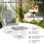 Chaise berçante avec repose-pieds Bahrudin Harriet Bee-630273713-630234361