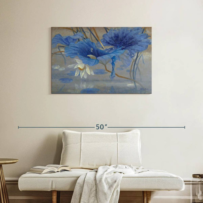 Harnek Blue Rhyme III, 24" H x 36" W