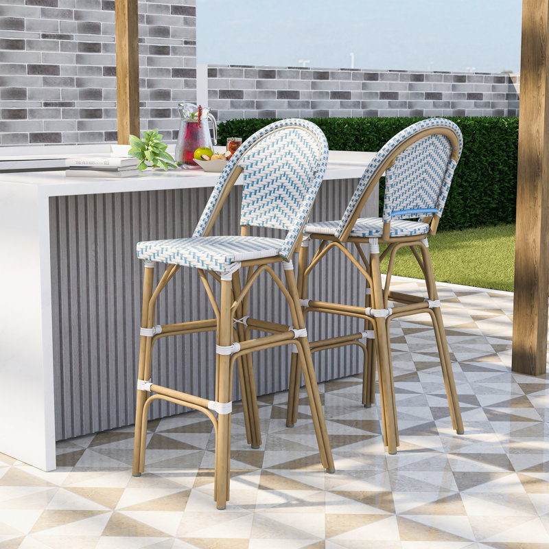 Tabouret de bar 30 po Cato, Bleu