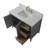 Laval 42" Single Sink Freestanding Bathroom Vanity with Engineered Marble Top-105245175-105245161
