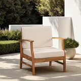 Apolinario Acacia Outdoor Lounge Chair
