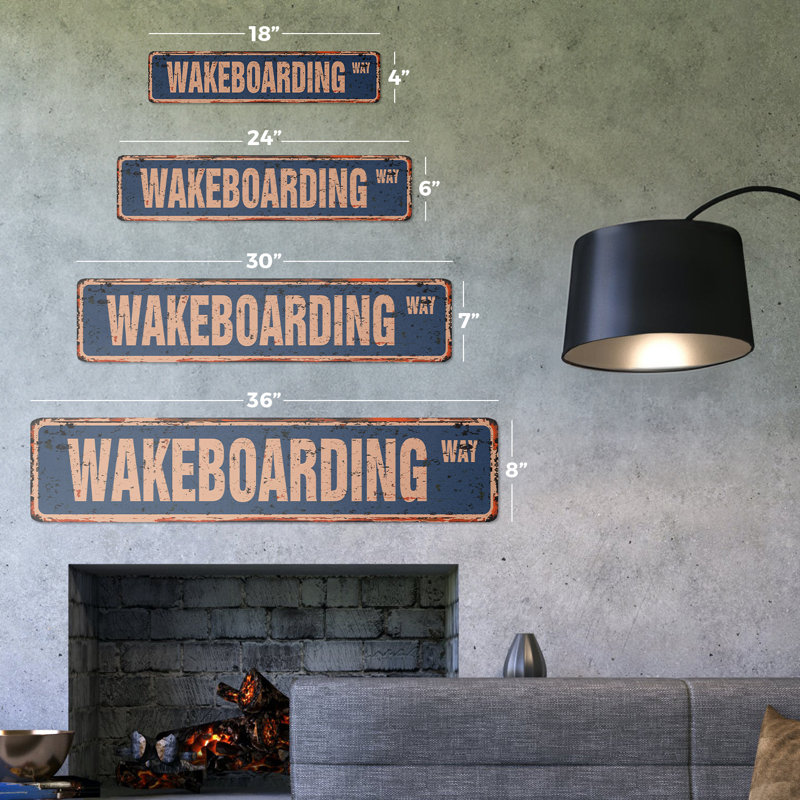 Plaque de rue Wakeboard
