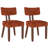 18'' H Mid Century Upholstered Side Dining Chairs With Brown Solid Wood Legs-654363746-653109688-649898398