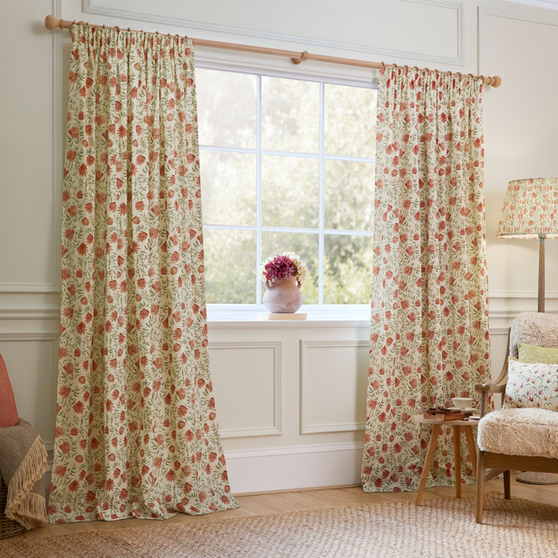 Elai 100% Cotton Room Darkening Curtain Panel Pair, 90cm Width x 229cm Drop