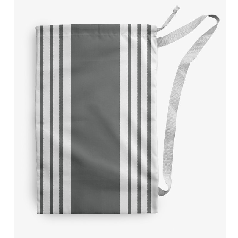 Fabric Laundry Bag with Handles, Medium (36" H x 28" W), Gray
