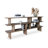 Light Brown Solid wood Rectangular Console Table-180578759