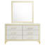 Commode 6 tiroirs avec miroir Malcolm