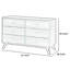 Commode double 6 tiroirs en bois Tomko