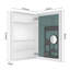 Armoire à pharmacie 24 po x l 36 po à surface sans miroir, avec bords biseautés et porte à ouverture droite