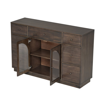 Buffet rétro 55 "avec 2 portes et 7 tiroirs