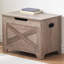 Coffre de rangement, coffre en bois avec charnière de sécurité et plateau relevable, banc de rangement pour entrée, chambre à coucher, salon, assemblage facile