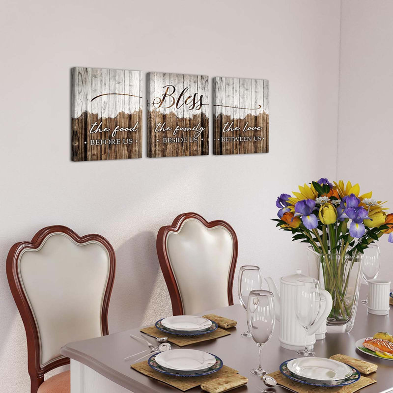 3 Piece Wrapped Canvas Wall Art