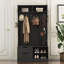 Hall Tree With 6 Hooks,Coat Hanger, Entryway Bench, Storage Bench,For Entrance, Hallwa,Black