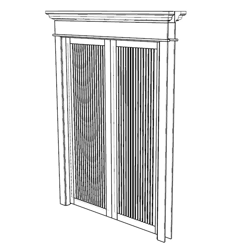 Fixturedisplays® Custom Solid Wood Doors 22191