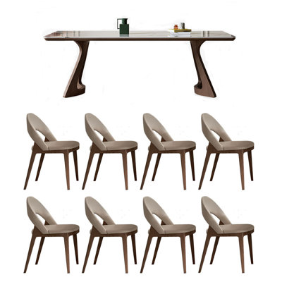 Table moderne en bois de frêne massif