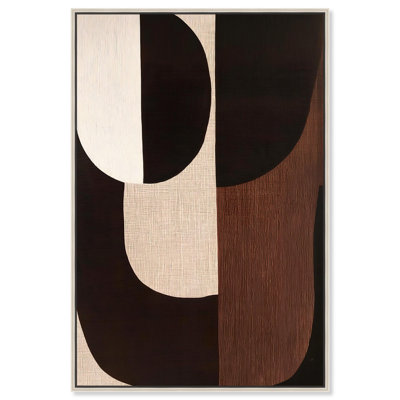 Quartet en toile brune I par Art Remedy