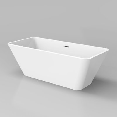 Harmony 66.14'' x 29.5'' Freestanding Soaking Acrylic Bathtub