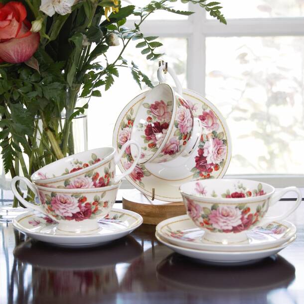 Coastline Imports Grace's Tea Ware 30oz. Floral Teapot & Reviews | Wayfair