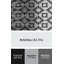 Tapis blanc/noir tissé à la machine-1440247755