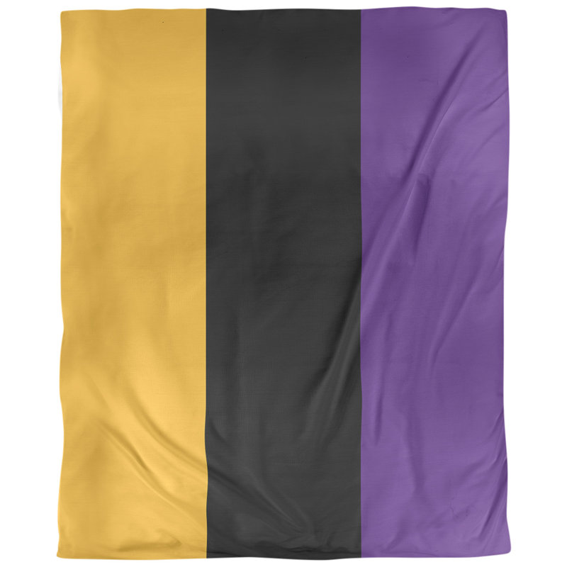 Tissu de basket houston, Or/ noir / violet