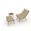 Méridienne avec table pour la structure intérieure en alliage de couleur bois d'intérieur Capacité de 380 lb avec fauteuil inclinable pour le camping