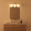 3-Light 50.2cm Bathroom Wall Light with Opal Glass Shades-825739868
