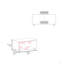 Table basse avec rangement ouvert et roulettes