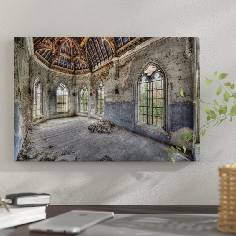 « chateau hogemeyer », reproduction de photo sur toile, H 12 po x l 18 po x P 1,5 po, Toile tendue, Pas de tapis