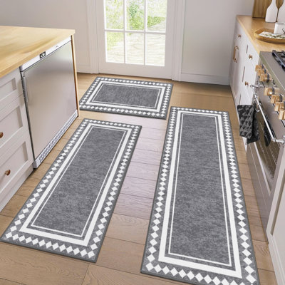 Ensemble de 3 tapis de cuisine Elegant