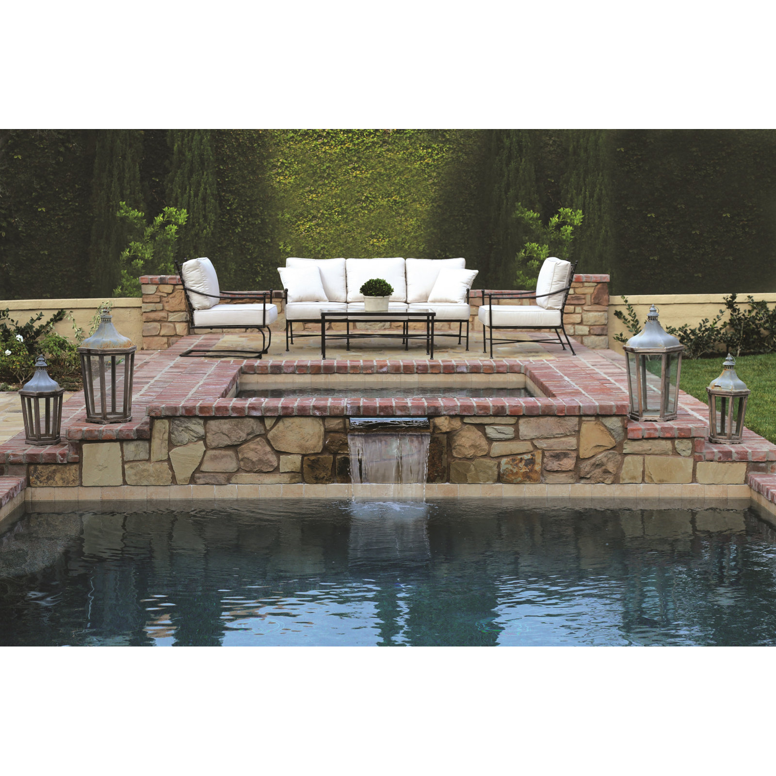 Lucier 52" Sunbrella® Patio Loveseat, Spectrum Indigo Sunbrella®