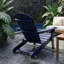 Chaise pliante en bois avec porte-gobelets-857915799