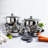 12 - Piece Stainless Steel Cookware Set