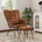 Torianne Faux Leather Wingback Chair with Ottoman-153080860