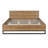 Shiloh Wooden Bed With Iron Frame & Headboard-83523295