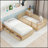 Twin Size Wood Daybed With Fence Guardrails And 2 Drawers, Split Into Independent Floor Bed & Daybed-507379948-507379949