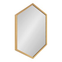 Roper Mid Century Modern Gold Frame Decorative Wall Mirror, Large (35 x 23.6) / Gold