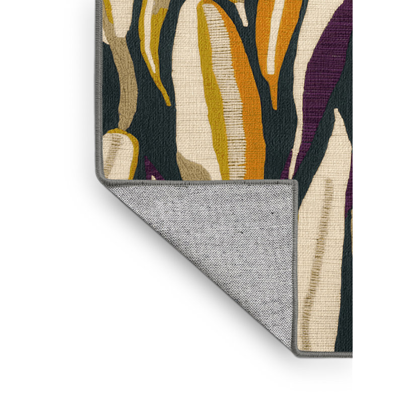 Washable Arracacha Vegetables Area Rug, Rectangle 4' x 6'