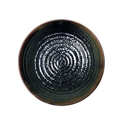 Assiette plate en mélamine 11,75 po tenmoku