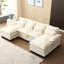Canapé modulaire en U en chenille, pratique et élégant rembourré en U avec chenille, confortable