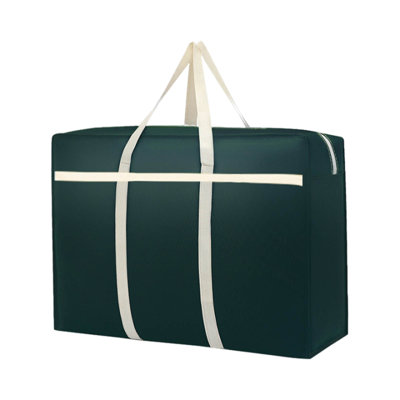  Grands sacs de rangement, sacs de rangement, bacs de rangement pour vêtements, récipients de rangement portables avec poignées renforcées pour vêtements, chandail, édredon, literie, vert